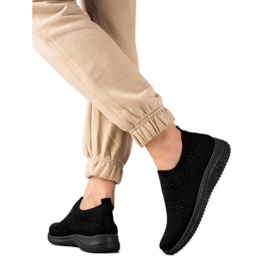 W. Potocki Zapatillas Deportivas Con Cristales Potocki negro