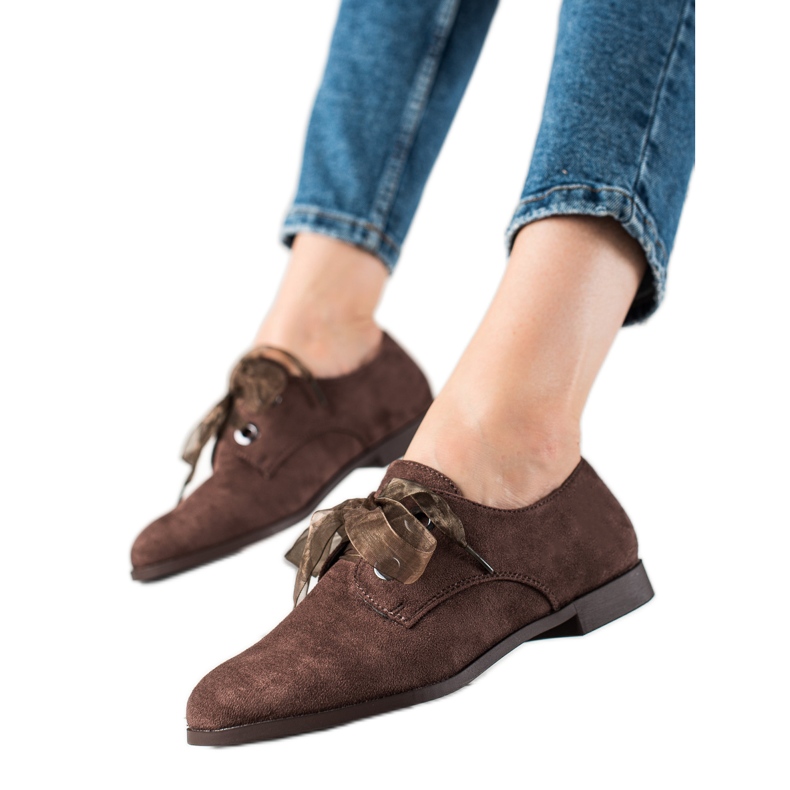 La.Fi Zapatos elegantes con cordones marrón