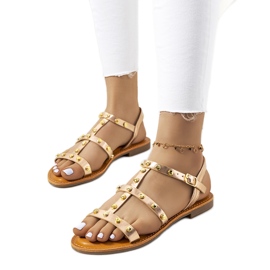 Sandalias metalizadas rosa Somerset dorado