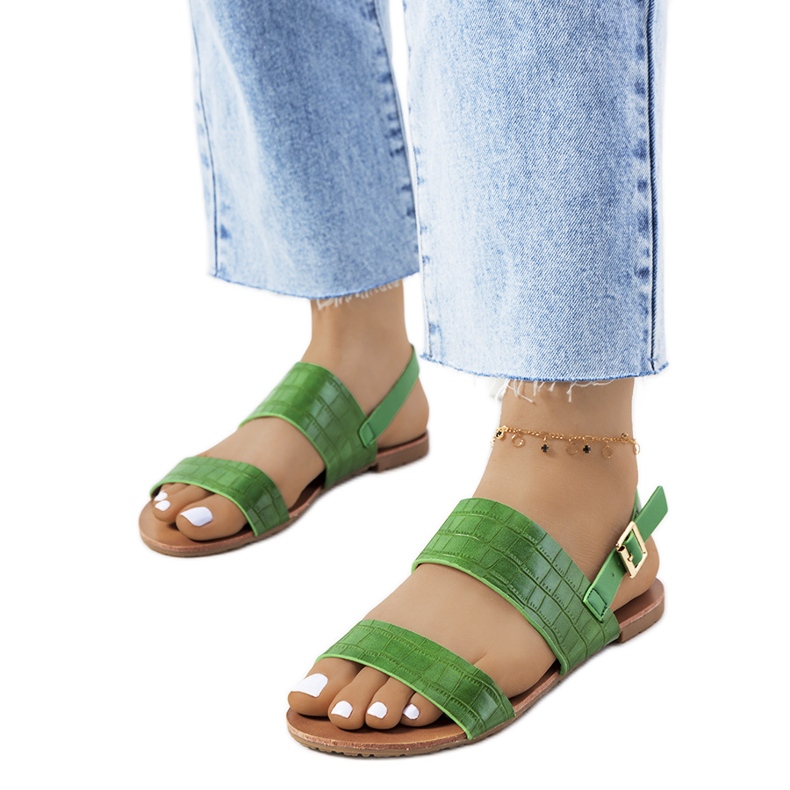 Sandalias de mujer verdes de Chinn