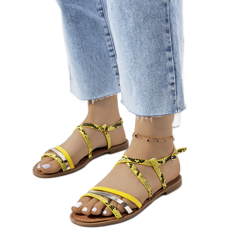 Sandalias mujer Reeta amarillas amarillo