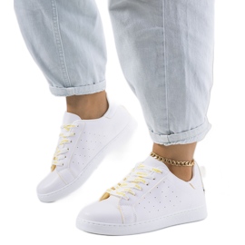 Deportivas Koho blancas y amarillas blanco