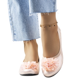 Bailarinas rosa metalizado Duff