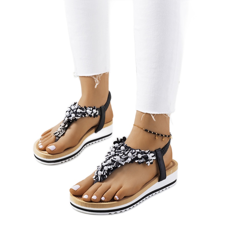 Sandalias negras de mujer Tove negro
