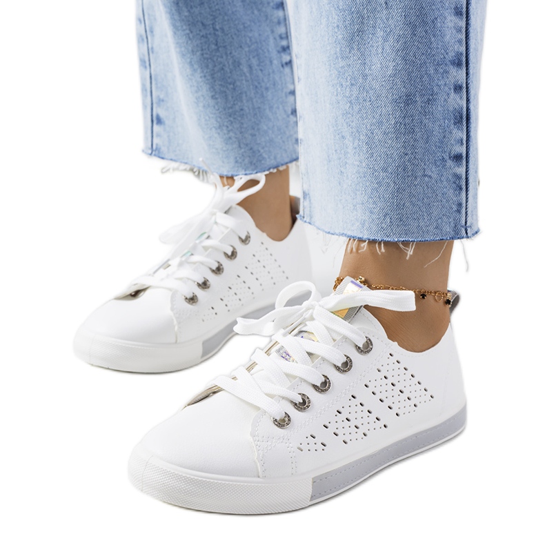 Deportivas de mujer Impi en blanco y gris