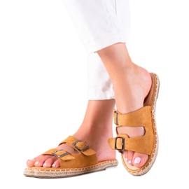 Cm Paris Zapatillas con hebillas marrón