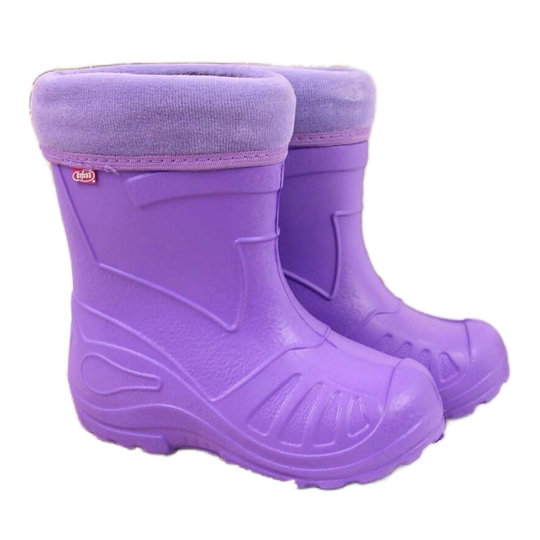 Chanclos Jr. Befado morado con calcetín violeta