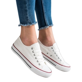 TRENDI Zapatillas blancas blanco