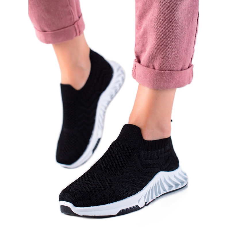 J. Star Calzado deportivo sin cordones negro