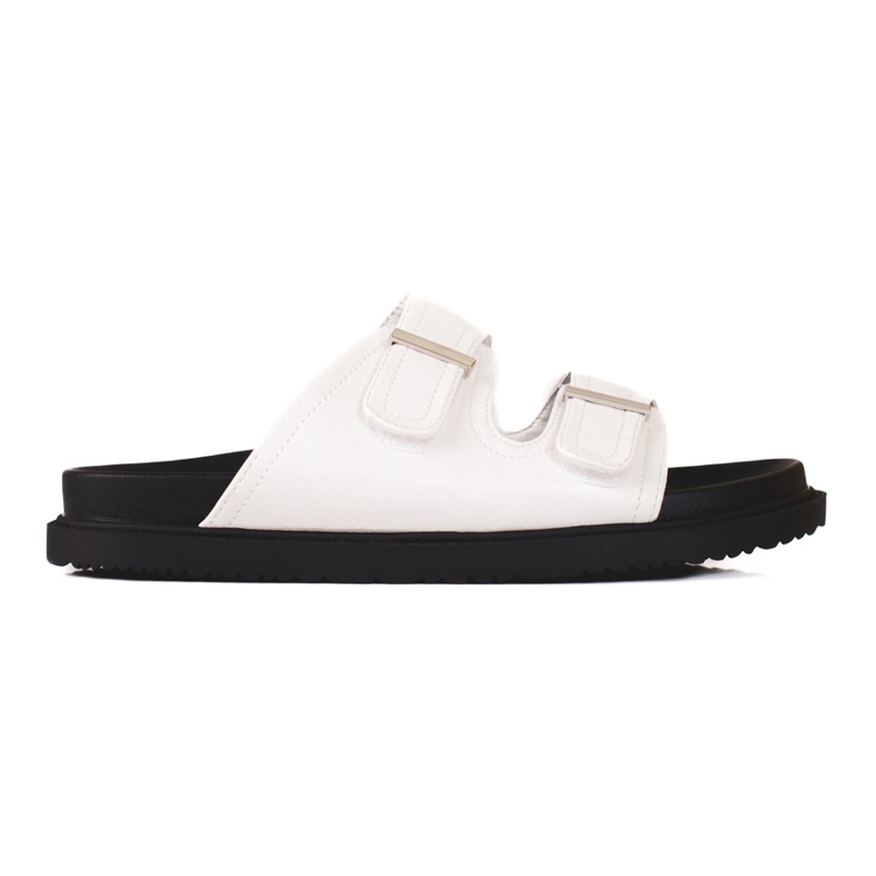 J. Star Chanclas casuales con velcro blanco