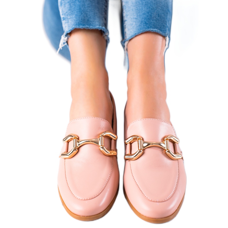 Lovery Mocasines Clásicos Con Adorno rosado