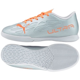 Puma Ultra 4.4 It Jr 106746 01 botas de fútbol gris plata