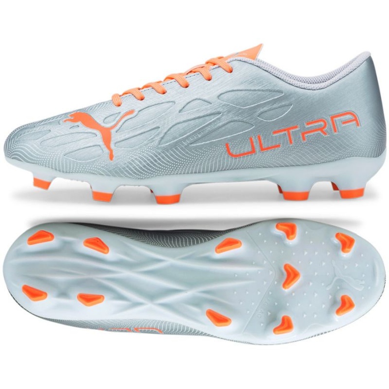 Puma Ultra 4.4 FG / AG M 106700 01 botas de fútbol gris plata