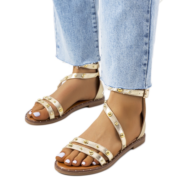 Sandalias Krolt con tachuelas doradas dorado Sandalias Krolt con tachuelas doradas dorado