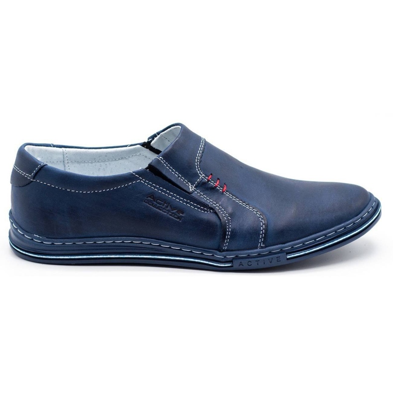 Polbut Zapato piel hombre 334 azul marino