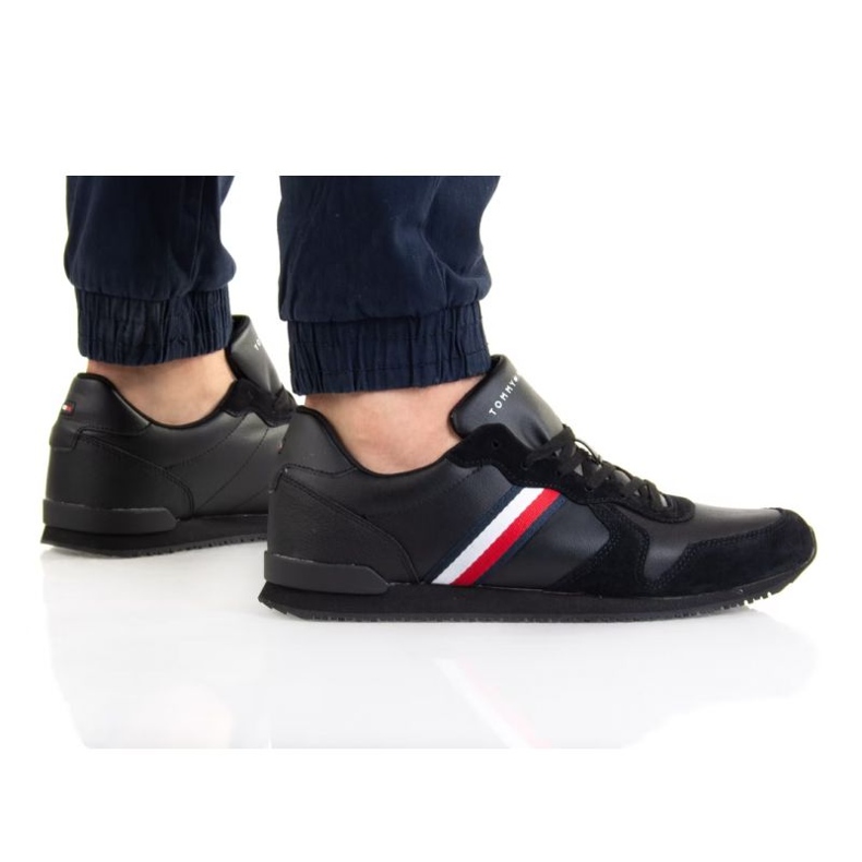 Tommy Hilfiger Iconic Cuero Runner M FM0FM03272 negro