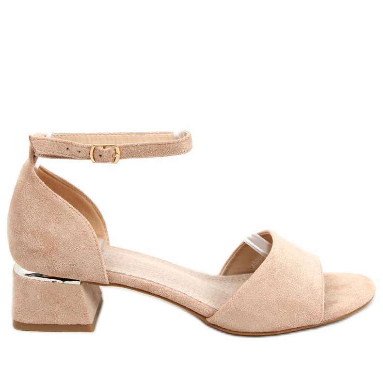 Sandalias de tacón de Ursula Khaki beige