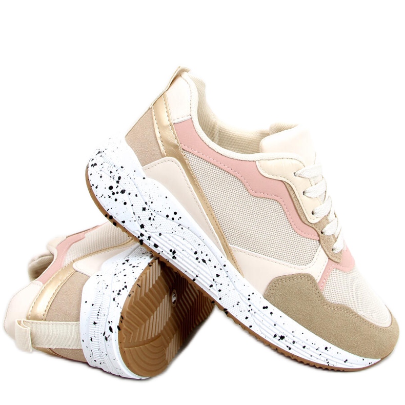 Zapatillas de mujer Truth Caqui beige rosado dorado