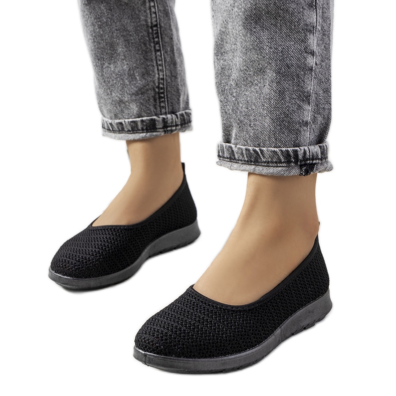 Zapatillas caladas negras de Ilse negro