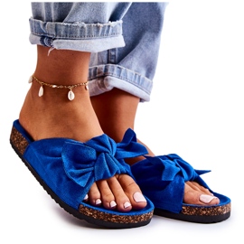 PS1 Pantuflas con suela de corcho Wendy azul oscuro PS1 Pantuflas con suela de corcho Wendy azul oscuro