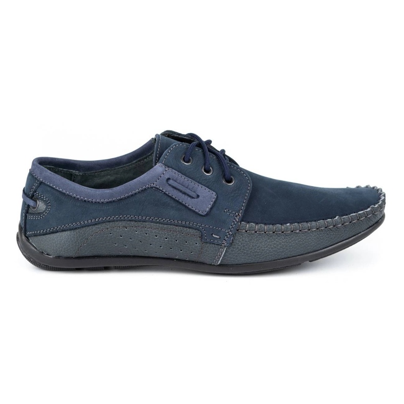 Olivier Mocasines hombre piel 4228 azul marino