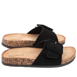 Priya Black zapatillas suela de corcho negro
