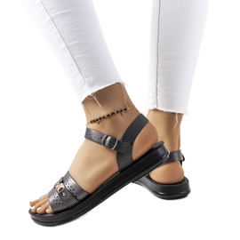 Sandalias mujer Lehti negras negro