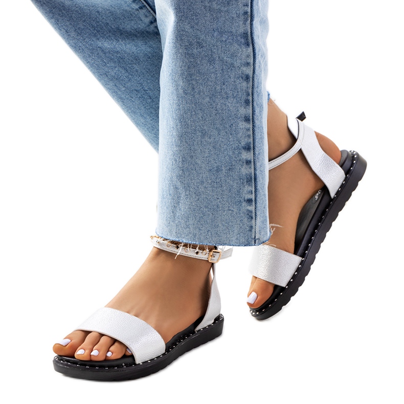 Sandalias blancas de mujer Perunka blanco Sandalias blancas de mujer Perunka blanco