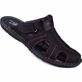 Kampol Babuchas hombre piel 217/22KAM negro