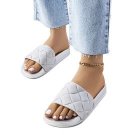 Chanclas de goma plateadas Lind plata