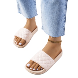 Pantuflas acolchadas rosa de Kate rosado