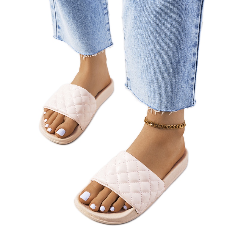 Pantuflas acolchadas rosa de Kate rosado