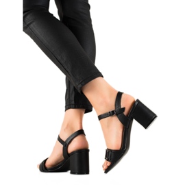 Cm Paris Sandalias Con Hebilla Decorativa negro