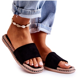 FJ1 Pantuflas Mujer Ante Negro Atardecer