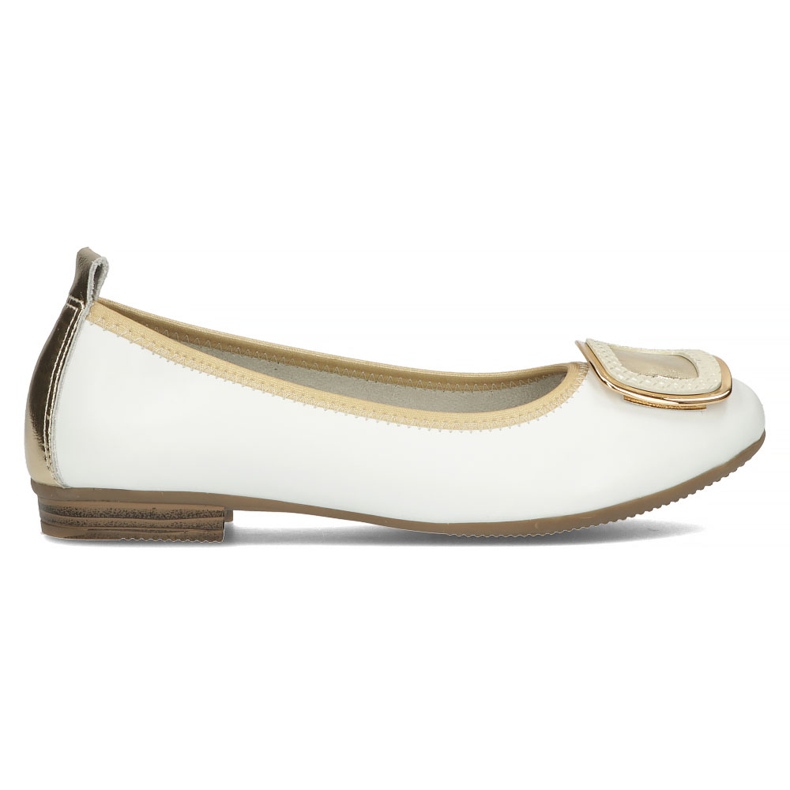 Zapatos de piel con decoración Filippo DP3661/22 Wh blanco
