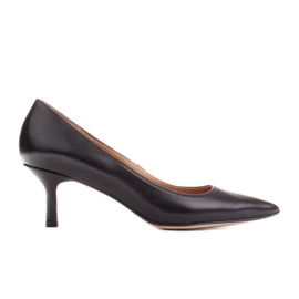 Marco Shoes Elegantes stilettos con tacón bajo negro Marco Shoes Elegantes stilettos con tacón bajo negro