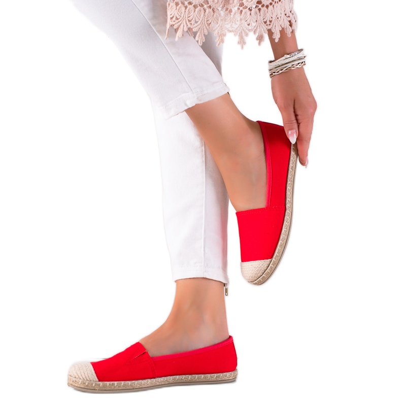 DK Alpargatas rojo claro