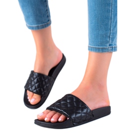 Cm Paris Pantuflas negras negro