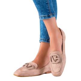 Seastar Mocasines de ante con estilo beige marrón