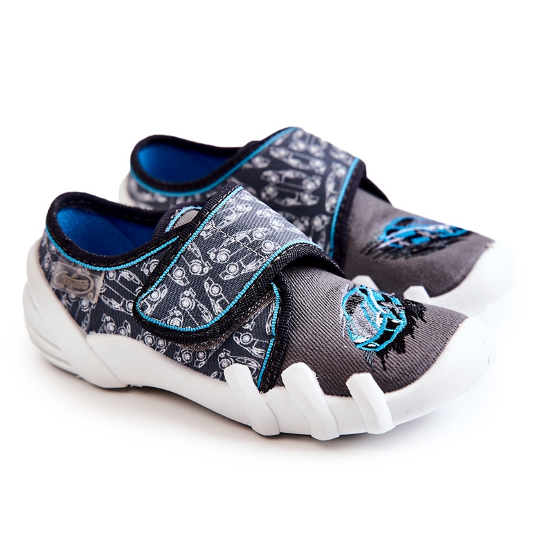 BEFADO S.A. Zapatillas Befado Velcro Coche 273X339 Gris-Azul