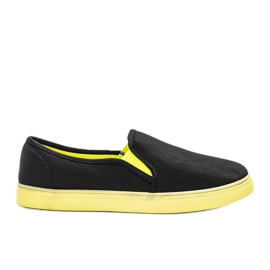 Zapatillas Kulma negras negro verde