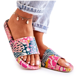 Pantuflas Goma Perfumada ZAXY JJ285097 Rosa-Verde