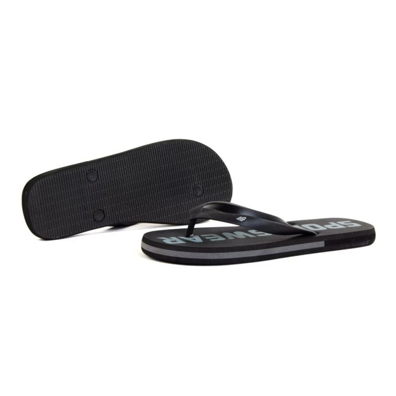 Chanclas 4F M H4L22-KLM006 gris oscuro negro