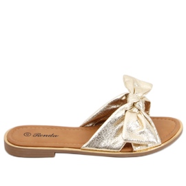 Pantuflas de mujer Lirio Gold dorado