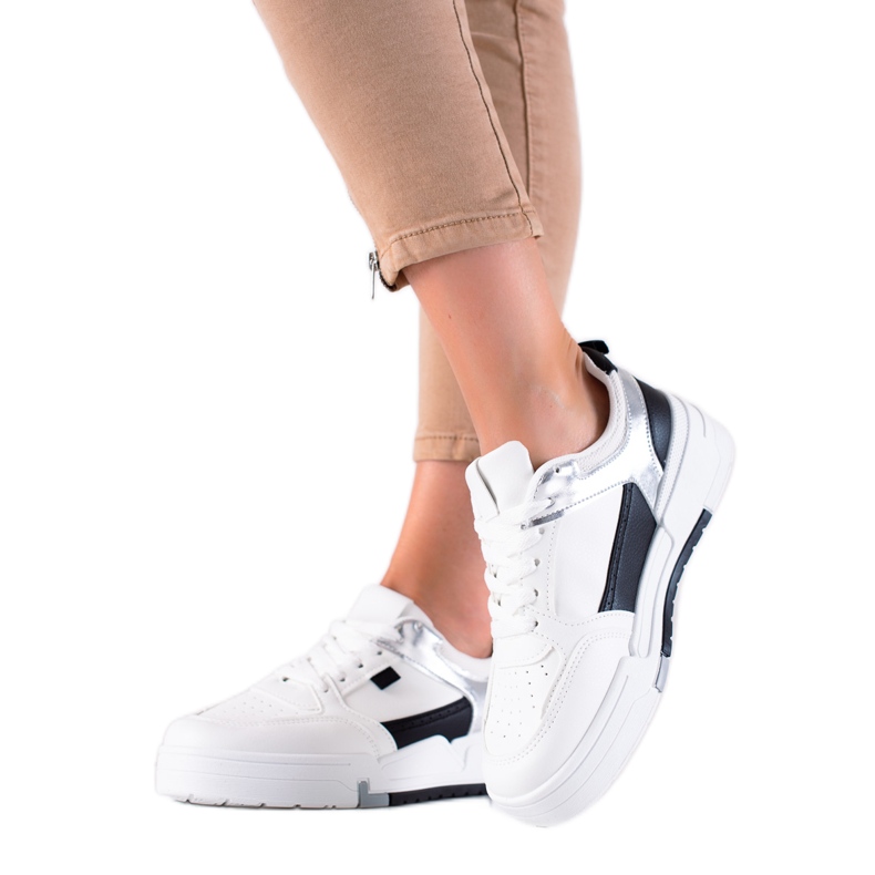 TRENDI Zapatillas blancas en la plataforma blanco TRENDI Zapatillas blancas en la plataforma blanco