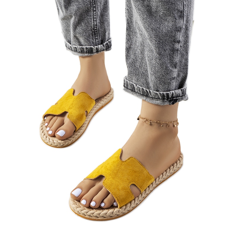 Pantuflas Nadja amarillas para mujer amarillo