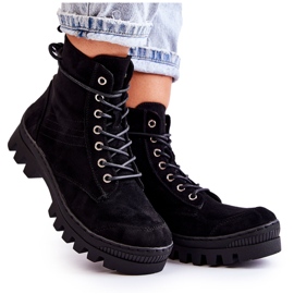 S.Barski Cazadoras Gamuza Layden Negras Con Pespuntes negro