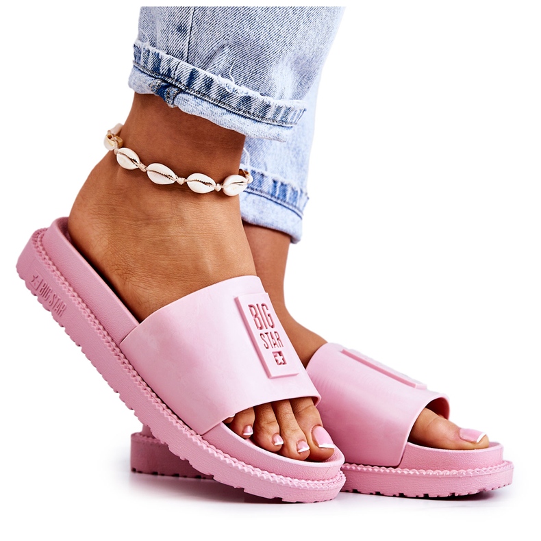 Pantuflas Mujer Big Star JJ274A303 Rosa rosado
