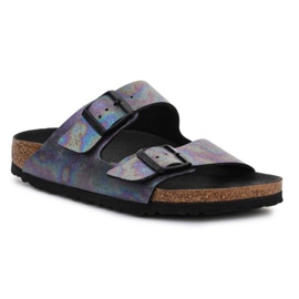 Birkenstock Arizona W 1021251 Negro iridiscente violeta azul multicolor