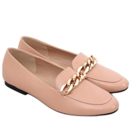 Mocasines de cadena Addison nude beige